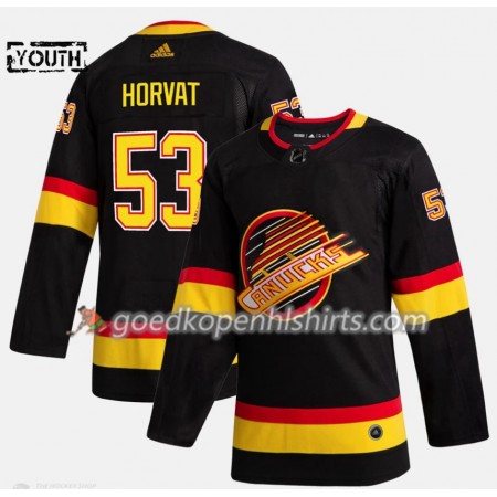 Vancouver Canucks Bo Horvat 53 Flying Skate Adidas 2019-2020 Zwart Authentic Shirt - Kinderen